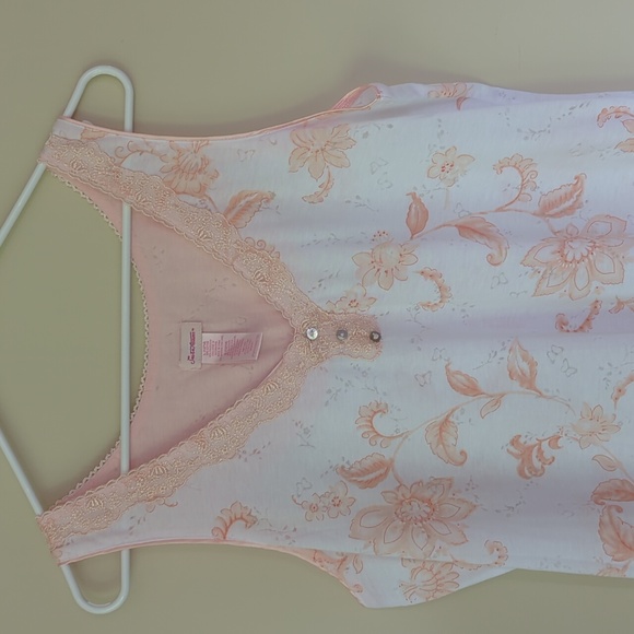 Secret Treasures Floral Lace Nightie L 12-14 Peach Whisper - Picture 5 of 16